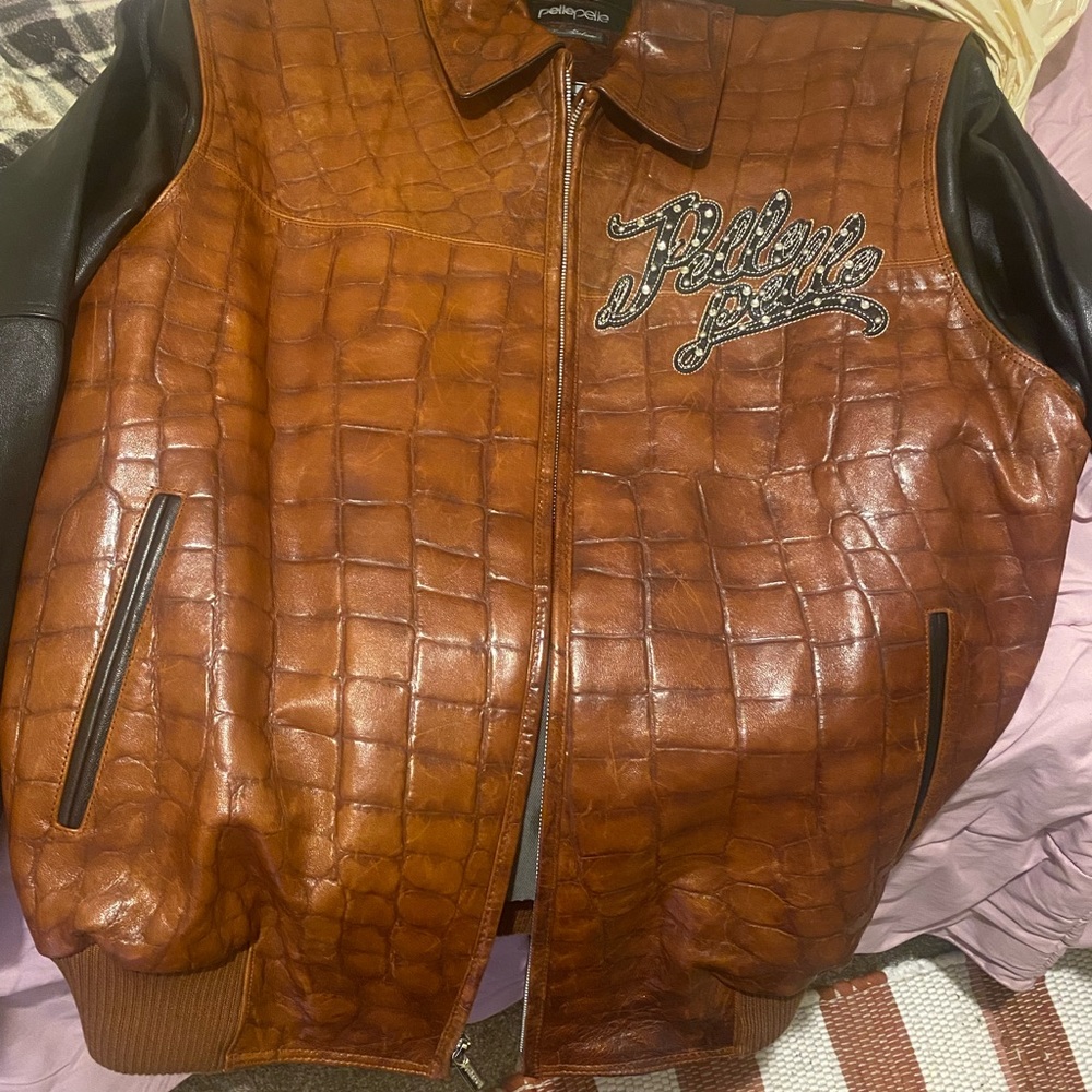Mens larges brown Pelle Pelle lengendary leather